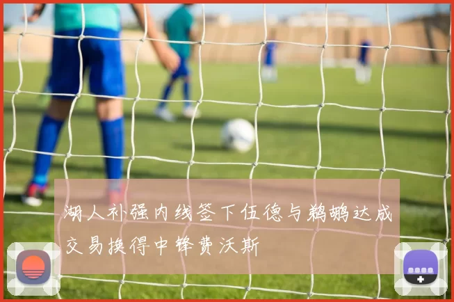 湖人补强内线签下伍德与鹈鹕达成交易换得中锋费沃斯